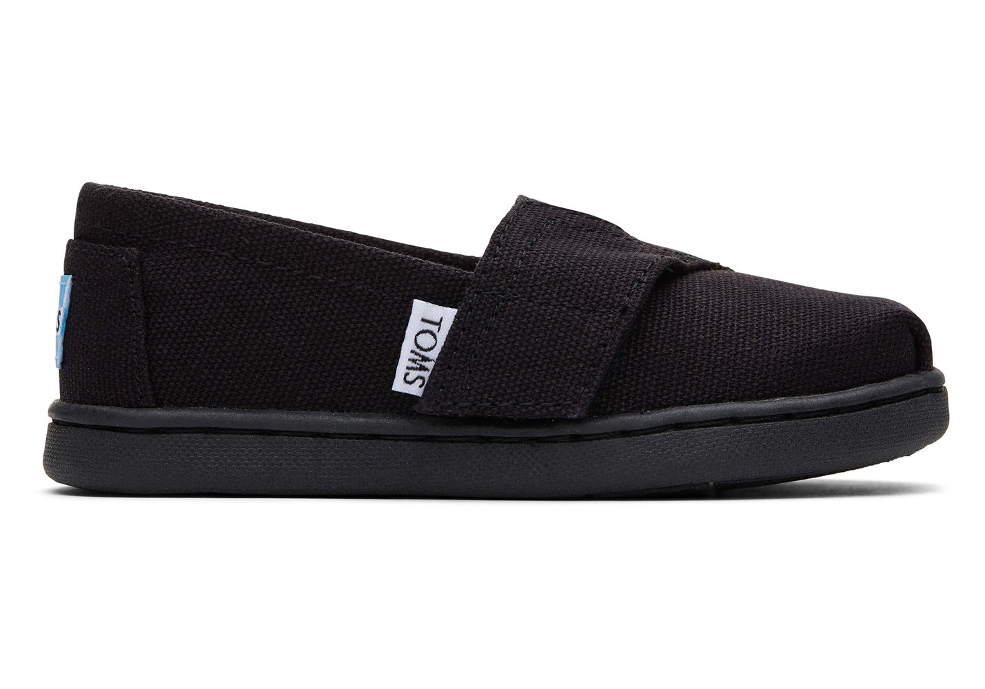 Toms Alpargata Tiny Canvas Espadrille Black - Kids - 42180-JWEZ